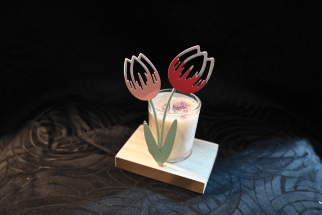 Bougie Tulipe d’Ambre – Parfum ambré élégant