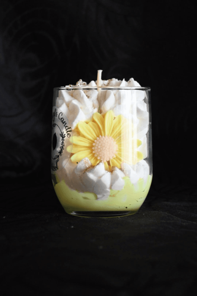 Bougie Fleur de Citronnelle – Fraîcheur naturelle et apaisante