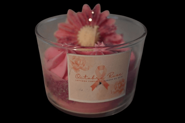 🌸 Bougie “Rose d’Amour” – Édition Octobre Rose